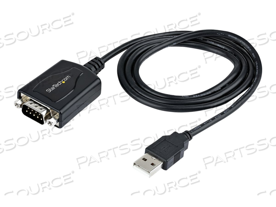3FT (1M) USB TO SERIAL CABLE WITH COM PORT RETENTION, DB9 MALE RS232 TO USB CONVERTER, STRAIGHT THROUGH USB TO SERIAL ADAPTER FOR PLC/PRINTE by StarTech.com Ltd.