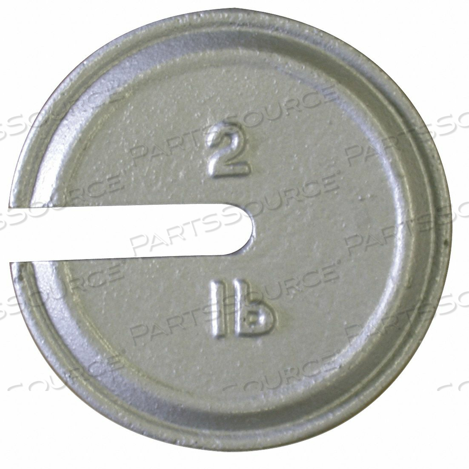 WEIGHT SLOTTED 2 LB. CAST IRON CLASS 7 by Rice Lake Weighing Systems WEIGHT SLOTTED 2 LB. CAST IRON CLASS 7 by Rice Lake Weighing Systems