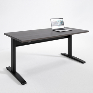 RIGHTANGLE BONITA ELECTRIC HEIGHT ADJUSTABLE DESK 30"X48", DRIFTWOOD W/BLACK BASE by KA Manufacturing Inc.