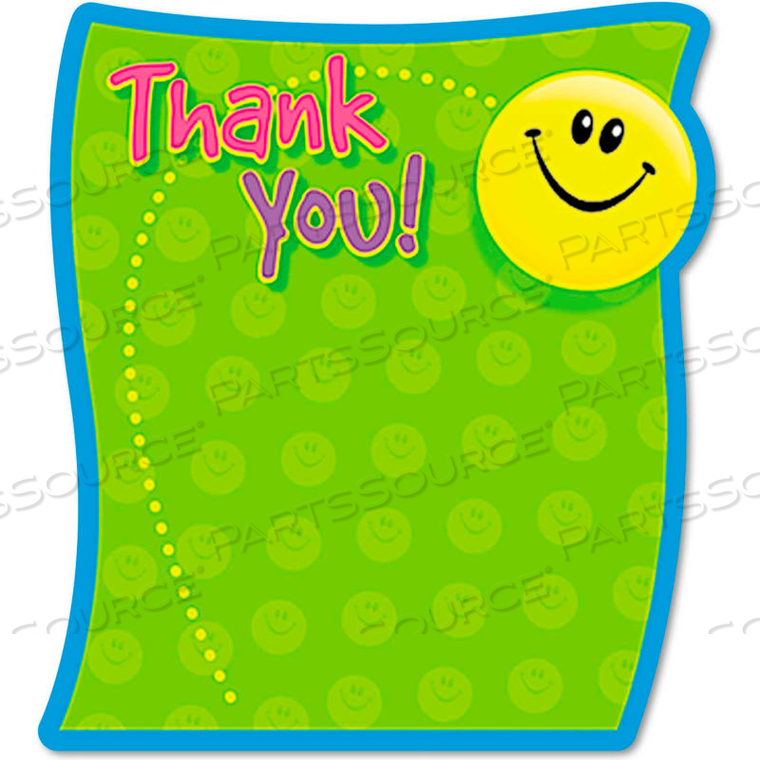 THANK YOU NOTE PAD, 5" X 5", MULTICOLOR, 50 SHEETS/PAD, 1/PACK 