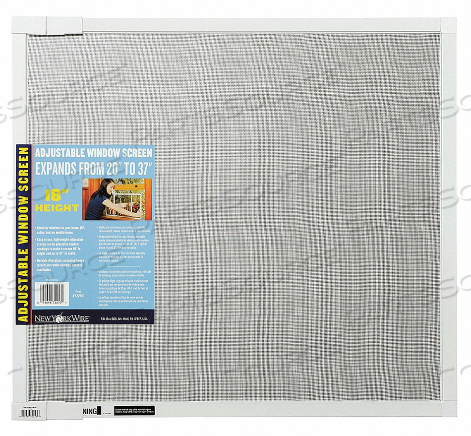SCREEN FIBERGLASS 18 IN W 37 IN L by Saint-Gobain Adfors