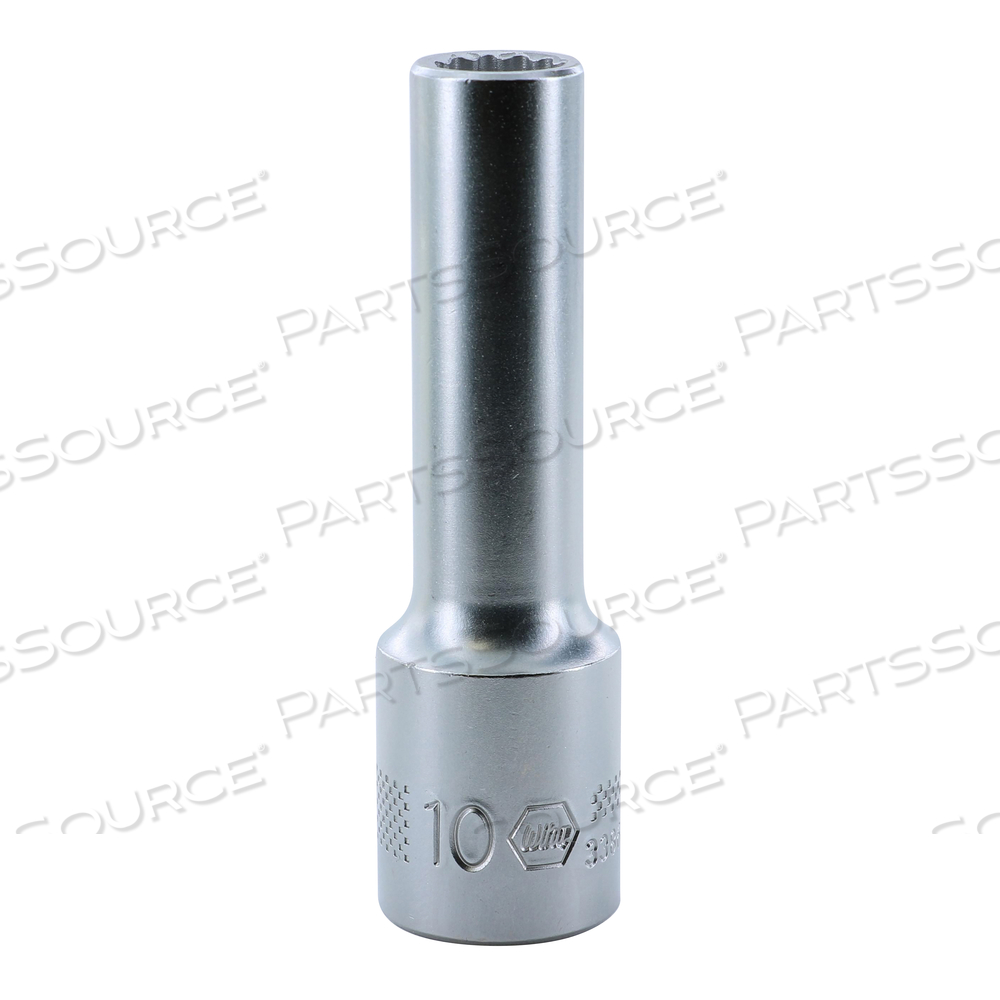 12 POINT - 1/2" DRIVE DEEP SOCKET 10.0MM by Wiha Tools
