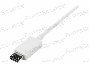 CHARGE OR SYNC YOUR MICRO USB DEVICES, WITH THIS HIGH-QUALITY WHITE USB 2.0 REPL by StarTech.com Ltd. CHARGE OR SYNC YOUR MICRO USB DEVICES, WITH THIS HIGH-QUALITY WHITE USB 2.0 REPL by StarTech.com Ltd.