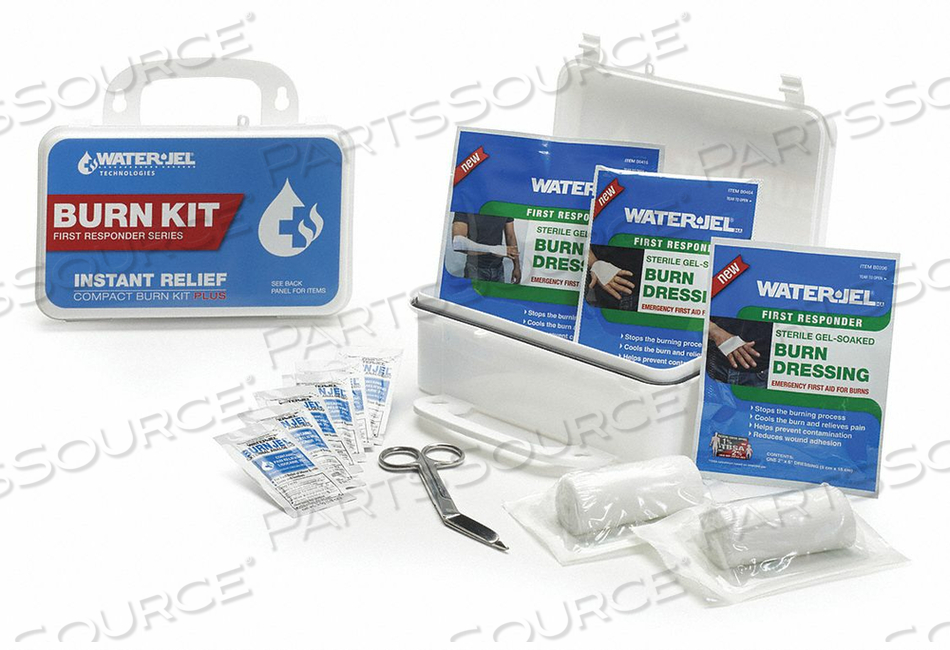 BURN CARE KIT PLASTIC CASE WHITE 5 H by Water-Jel Technologies BURN CARE KIT PLASTIC CASE WHITE 5 H by Water-Jel Technologies