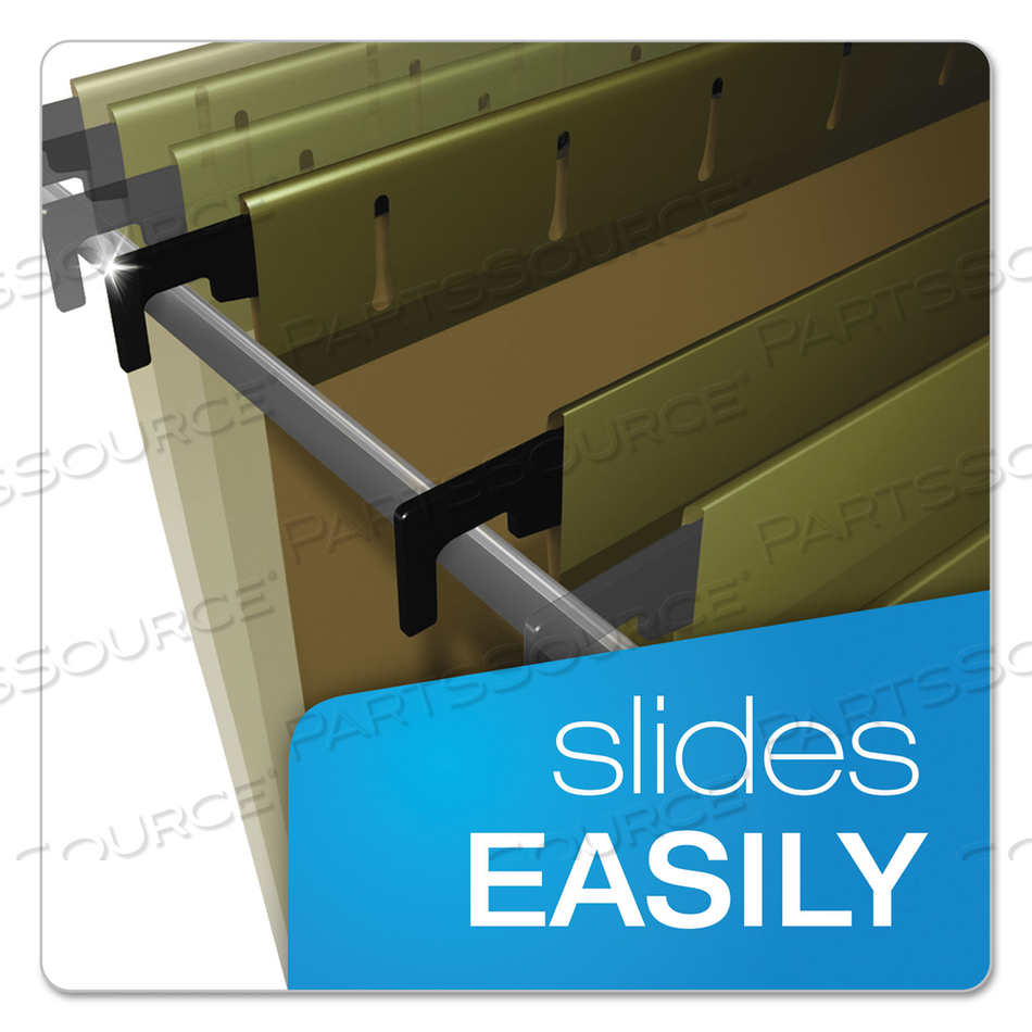 SUREHOOK HANGING FOLDERS, LETTER SIZE, 1/5-CUT TABS, STANDARD GREEN by Esselte Pendaflex Corp. SUREHOOK HANGING FOLDERS, LETTER SIZE, 1/5-CUT TABS, STANDARD GREEN by Esselte Pendaflex Corp.