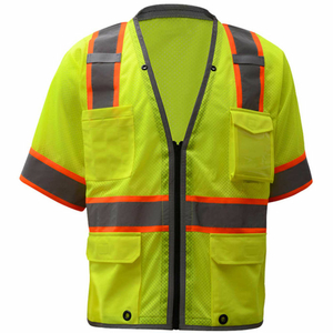 2701, CLASS 3, HEAVY DUTY SAFETY VEST, LIME, XL by GSS Safety LLC