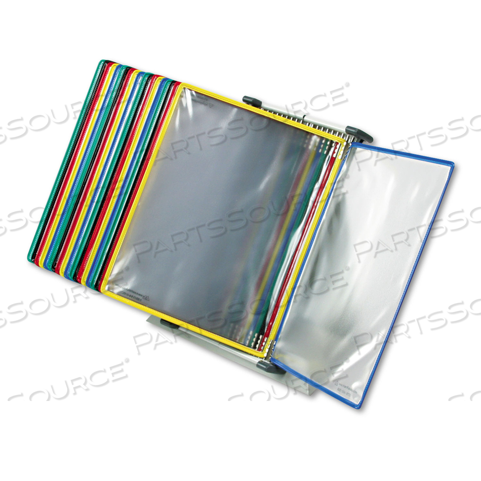 DESKTOP REFERENCE STARTER SET WITH DISPLAY POCKETS, 20 POCKETS by Tarifold DESKTOP REFERENCE STARTER SET WITH DISPLAY POCKETS, 20 POCKETS by Tarifold