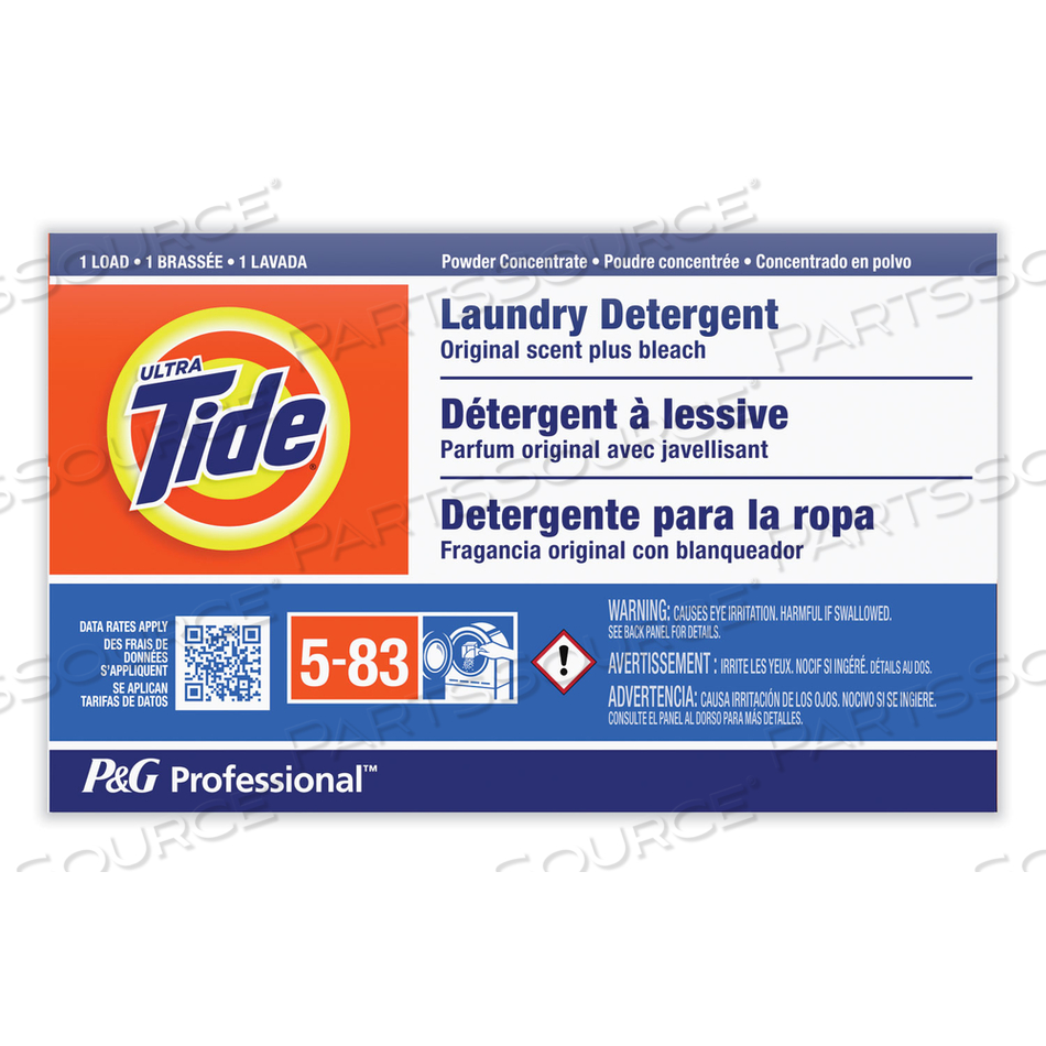 POWDER LAUNDRY DETERGENT PLUS BLEACH, ORIGINAL SCENT, 1.4 OZ VENDING BOX by Tide POWDER LAUNDRY DETERGENT PLUS BLEACH, ORIGINAL SCENT, 1.4 OZ VENDING BOX by Tide