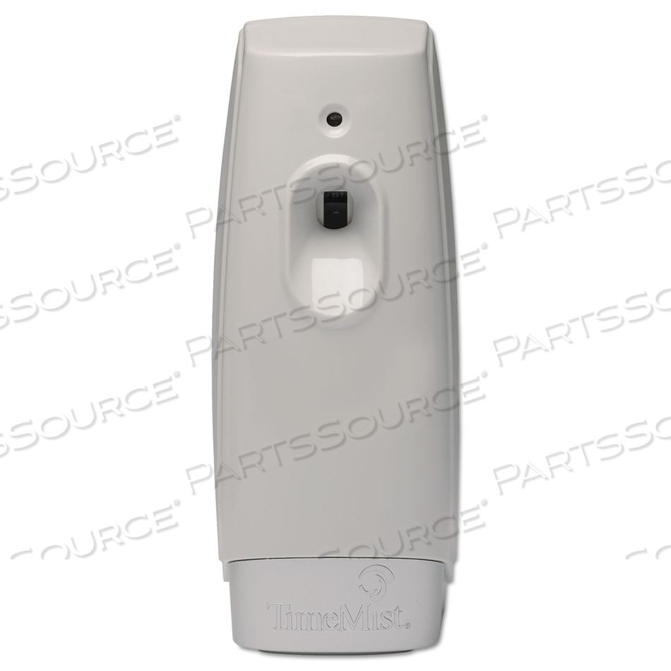 SETTINGS METERED AIR FRESHENER DISPENSER, 3.4" X 3.4" X 8.25", WHITE by TimeMist SETTINGS METERED AIR FRESHENER DISPENSER, 3.4" X 3.4" X 8.25", WHITE by TimeMist