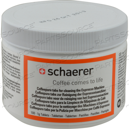 TABLETS, ESPRESSOCLEANING(100) by Schaerer