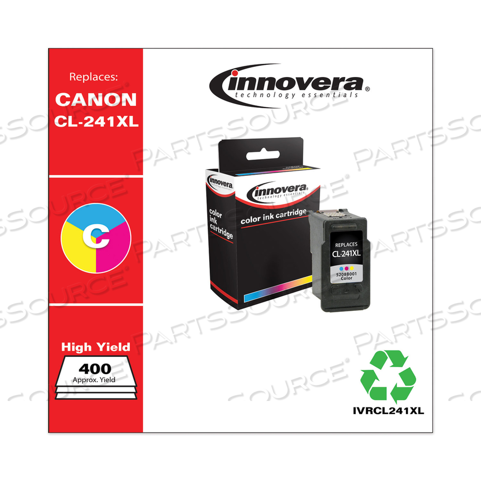 REMANUFACTURED TRI-COLOR HIGH-YIELD INK, REPLACEMENT FOR CL-241XL (5208B001), 400 PAGE-YIELD by Innovera
