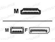 ADDON, ADAPTER, HDMI MALE TO USB (POWER ONLY), DISPLAYPORT FEMALE, BLACK by ADDON ADDON, ADAPTER, HDMI MALE TO USB (POWER ONLY), DISPLAYPORT FEMALE, BLACK by ADDON