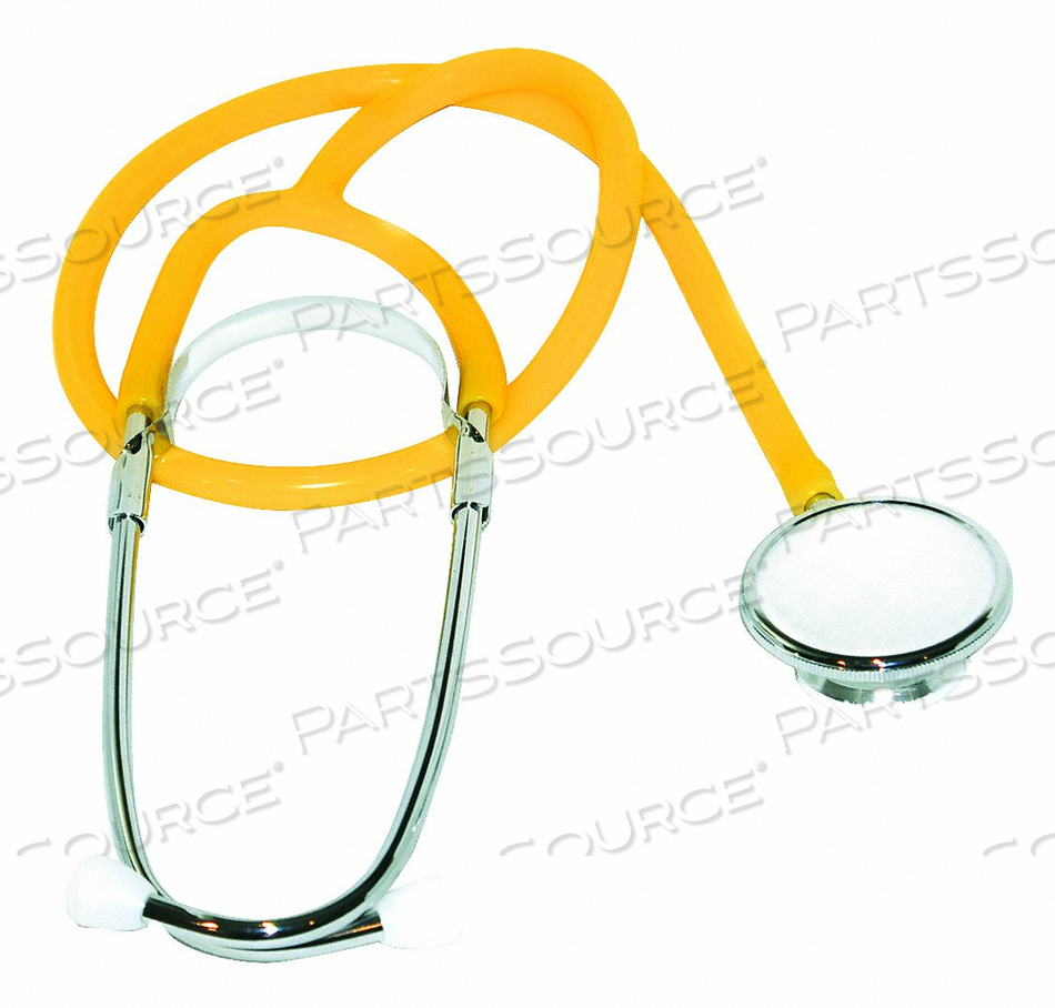 STETHOSCOPE SINGLE 22IN L YELLOW POLYBAG by Medsource STETHOSCOPE SINGLE 22IN L YELLOW POLYBAG by Medsource