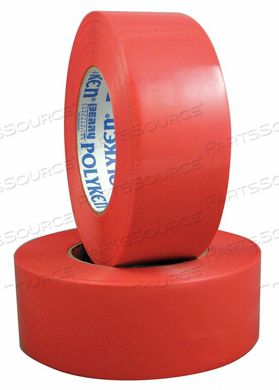 FILM TAPE POLYETHYLENE RED 48MM X 55M by Polyken