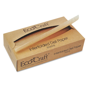 ECOCRAFT INTERFOLDED SOY WAX DELI SHEETS, 10 X 10.75, 500/BOX, 12 BOXES/CARTON by Bagcraft ECOCRAFT INTERFOLDED SOY WAX DELI SHEETS, 10 X 10.75, 500/BOX, 12 BOXES/CARTON by Bagcraft