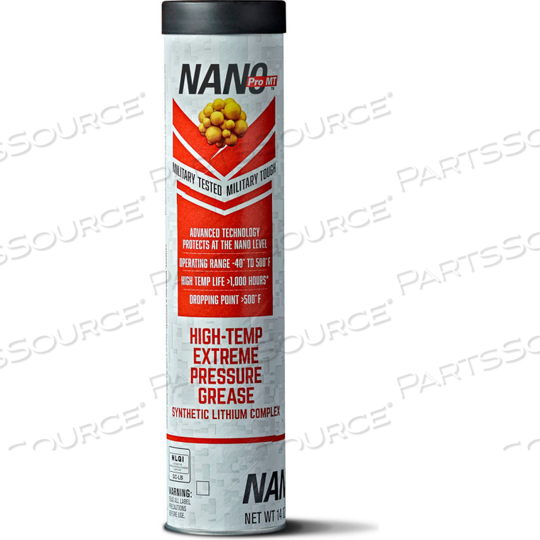 NANO HIGH TEMP/HIGH PRESSURE EXTREME GREASE - 14 OZ GREASE TUBE - PACKAGE QTY 10 