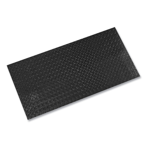 TUFF-SPUN FOOT LOVER DIAMOND SURFACE MAT, RECTANGULAR, 36 X 60, BLACK by Crown