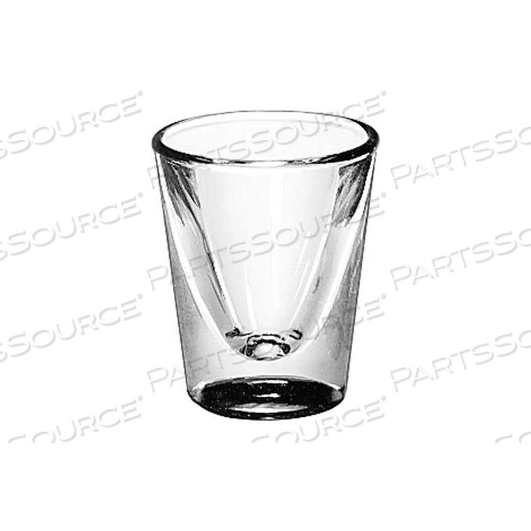 WHISKEY GLASS 1 OZ., 72 PACK 