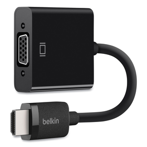 HDMI TO VGA ADAPTER WITH MICRO-USB POWER, 9.8", BLACK by Belkin