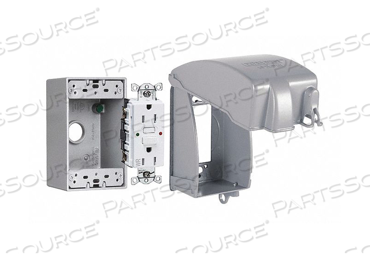 WHILE-IN-USE CVR KIT 3-1/2 METAL GRAY by Taymac
