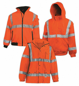 HI-VIS APPAREL SET JCKT PARKA HOODIE XL by Vea