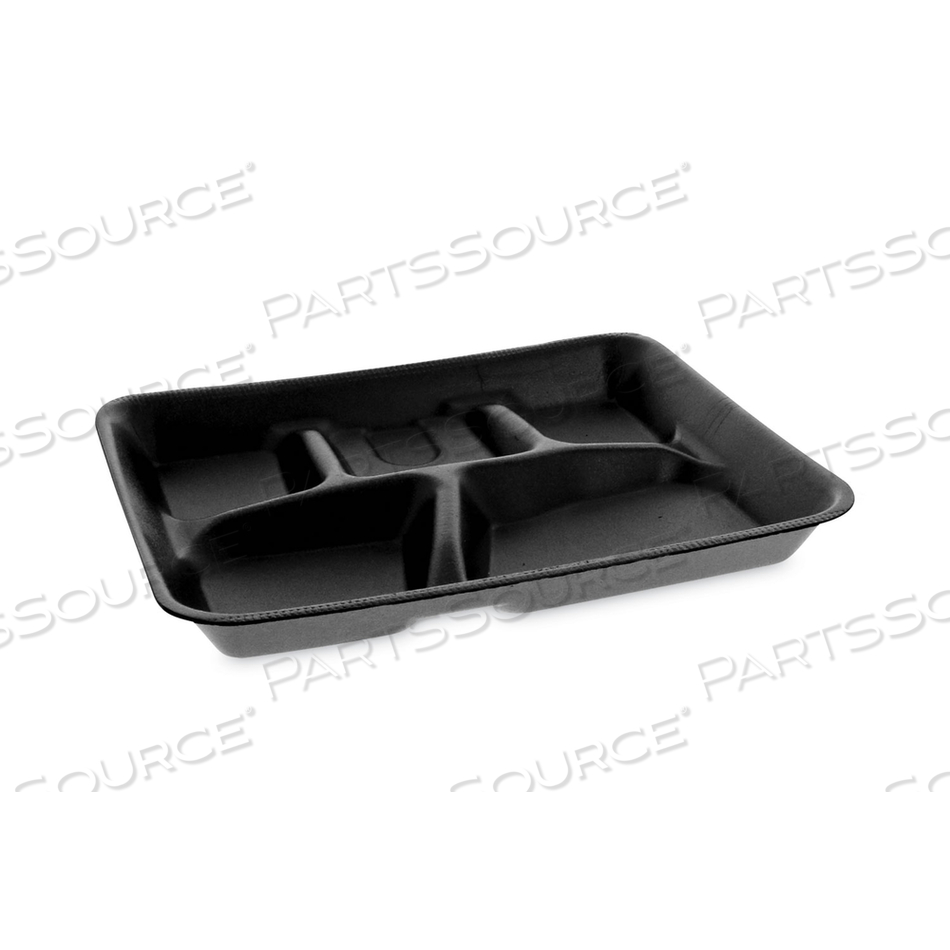 FOAM SCHOOL TRAYS, 5-COMPARTMENT, 8.25 X 10.25 X 1, BLACK by Pactiv FOAM SCHOOL TRAYS, 5-COMPARTMENT, 8.25 X 10.25 X 1, BLACK by Pactiv