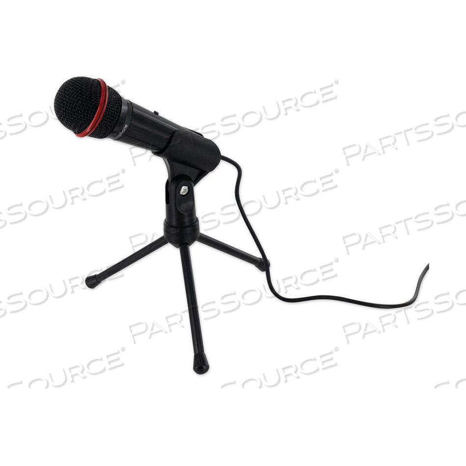 SOCIAL MEDIA KITS, MICROPHONE AND STAND, BLACK 