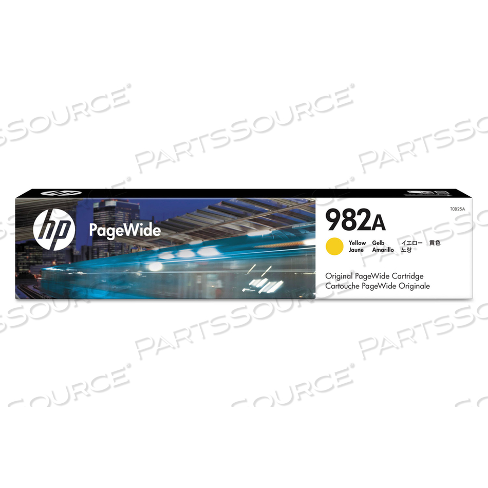 HP 982A, (T0B25A) YELLOW ORIGINAL PAGEWIDE CARTRIDGE by HP (Hewlett-Packard)