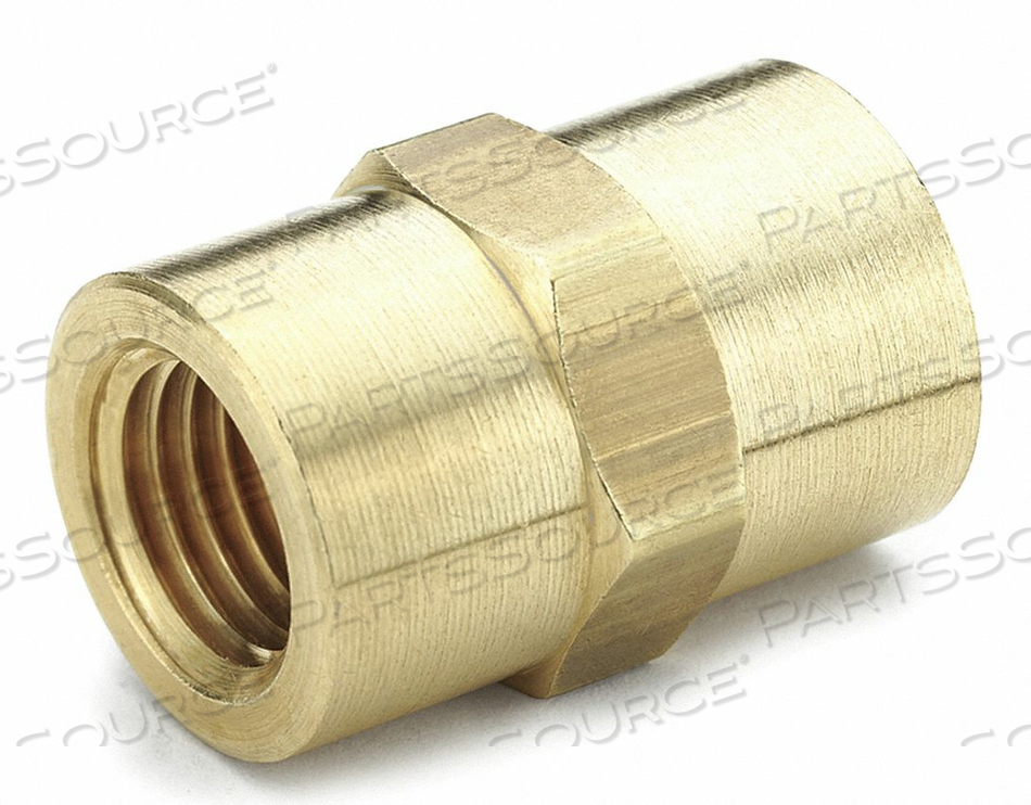 COUPLING 1/4 NPTF BRASS by Parker Hannifin Corporation