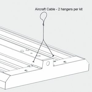 AIRCRAFT CABLE HANGING KIT F/FGB FIXTURE by Acuity Metal Optics