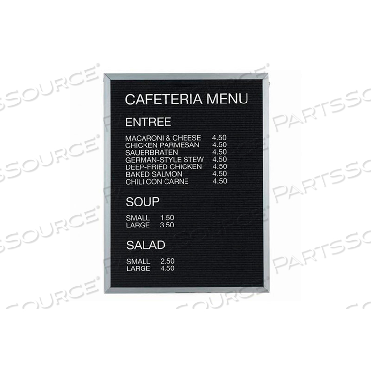 ALUMINUM FRAMED LETTER BOARD MESSAGE CENTER - 36"W X 48"H by Aarco Products