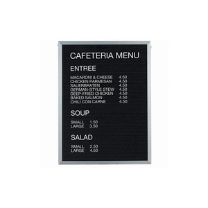 ALUMINUM FRAMED LETTER BOARD MESSAGE CENTER - 36"W X 48"H by Aarco Products