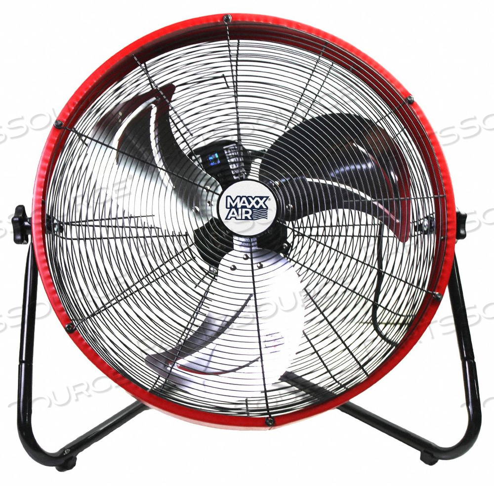 HIGH VELOCITY SHROUDED FLOOR FAN 3 SPEED by Maxx Air