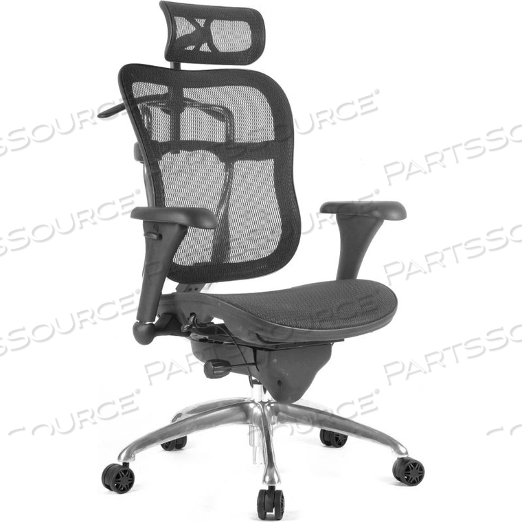 SHOPSOL EXECUTIVE OFFICE CHAIR - MESH SEAT AND BACK - BLACK by LDS Industries LLC SHOPSOL EXECUTIVE OFFICE CHAIR - MESH SEAT AND BACK - BLACK by LDS Industries LLC