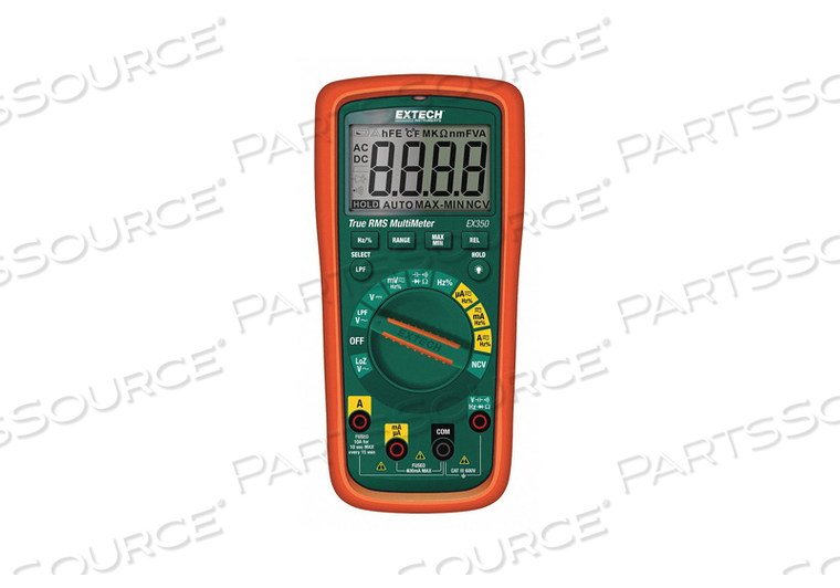 PROFESSIONAL MULTIMETER, ORANGE/GREEN by Extech Instruments