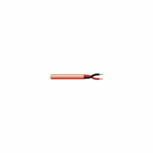 14AWG 2C SOLID FIRE ALARM CABLE 4 TWIST PER FT. FPLR 1,000 FT. SPOOL RED by Convergent Connectivity Technology