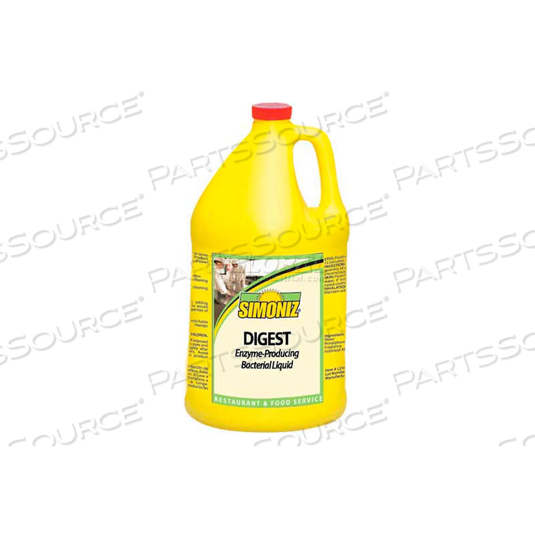 DIGEST ENZYME-PRODUCING BACTERIAL LIQUID, GALLON BOTTLE, 4 BOTTLES by Simoniz USA