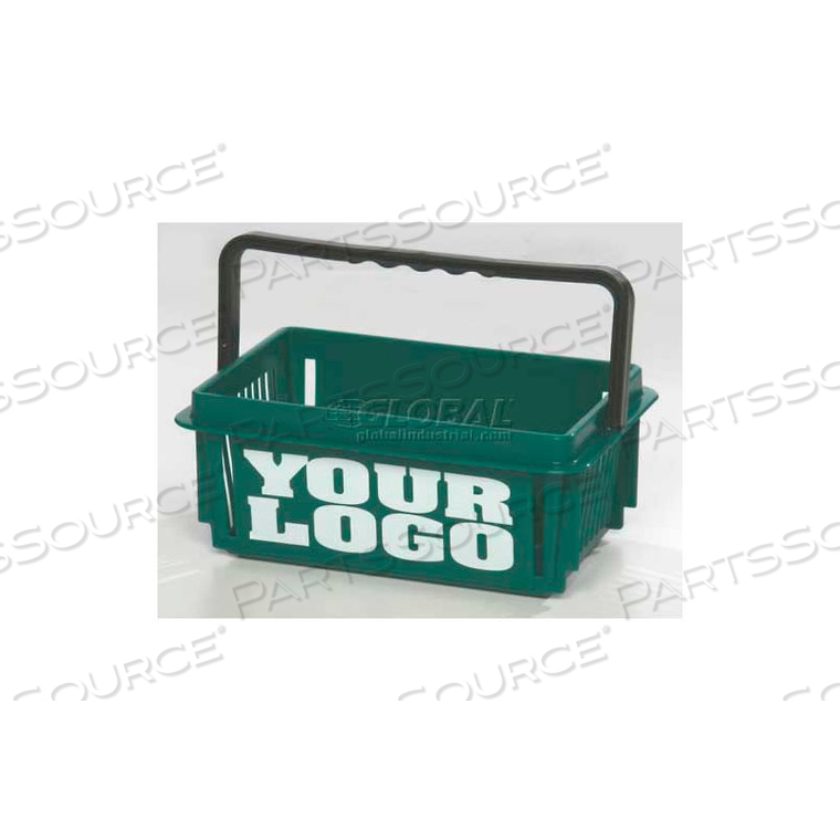 MINI PLASTIC SHOPPING BASKET WITH PLASTIC HANDLE 15 LITER 12"L X 8"W X 5"H, DK BLUE by Good L Corporation