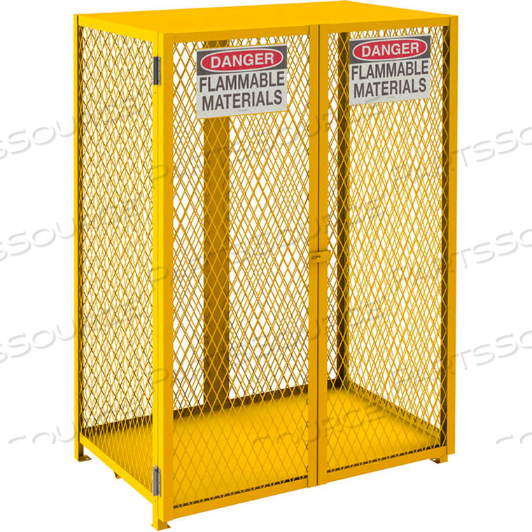 VERTICAL CYLINDER STORAGE CABINET SELF CLOSE, HOLDS 12 50 LB. CYLINDERS by Durham Manufacturing Company