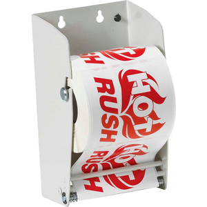 4-1/2" WALL MOUNT LABEL DISPENSER - HOLDS 7" DIAMETER ROLLS by Box Packaging Inc 4-1/2" WALL MOUNT LABEL DISPENSER - HOLDS 7" DIAMETER ROLLS by Box Packaging Inc