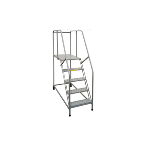 3 STEP, 24"W X 21"D STEEL ROLLING SINGLE ENTRY PLATFORM by P.W. Platforms, Inc.