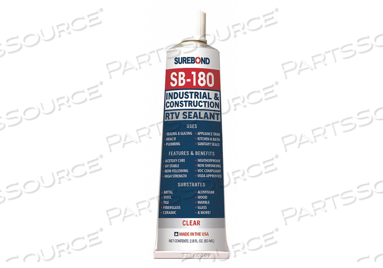 RTV SILICONE SEALANT CLEAR 2.8 OZ. by Surebond