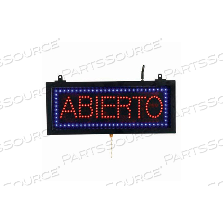 SMALL SPANISH LED SIGN ABIERTO (OPEN) - 16-1/8"W X 6-3/4"H by Aarco Products SMALL SPANISH LED SIGN ABIERTO (OPEN) - 16-1/8"W X 6-3/4"H by Aarco Products
