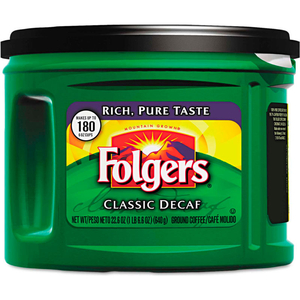 FOLGERS CLASSIC ROAST COFFEE, DECAFFEINATED, 22.6 OZ., 6/CARTON by Smucker's