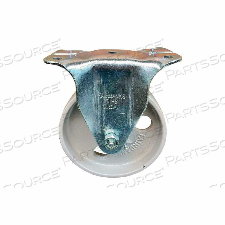 RIGID CASTER - SEMI-STEEL 4" DIA. - ROLLER BEARING - 400 LB. CAP. 