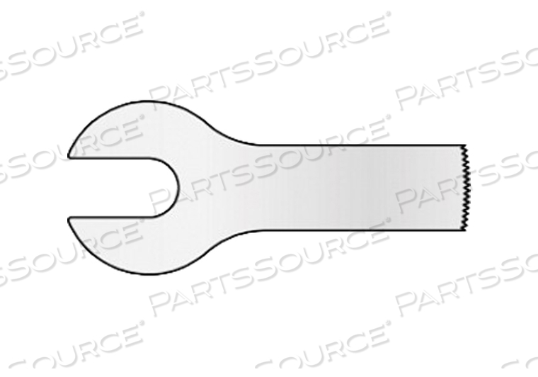 SAW BLADE, SAGITTAL, SMALL BONE, 9.4MM WIDTH, 0.6MM CUT THICKNESS, 0.4MM MATERIAL THICKNESS, 18TPI THREAD SIZE, 25.4MM USABLE LENGTH by MicroAire