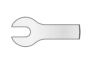 SAW BLADE, SAGITTAL, SMALL BONE, 9.4MM WIDTH, 0.6MM CUT THICKNESS, 0.4MM MATERIAL THICKNESS, 18TPI THREAD SIZE, 25.4MM USABLE LENGTH by MicroAire