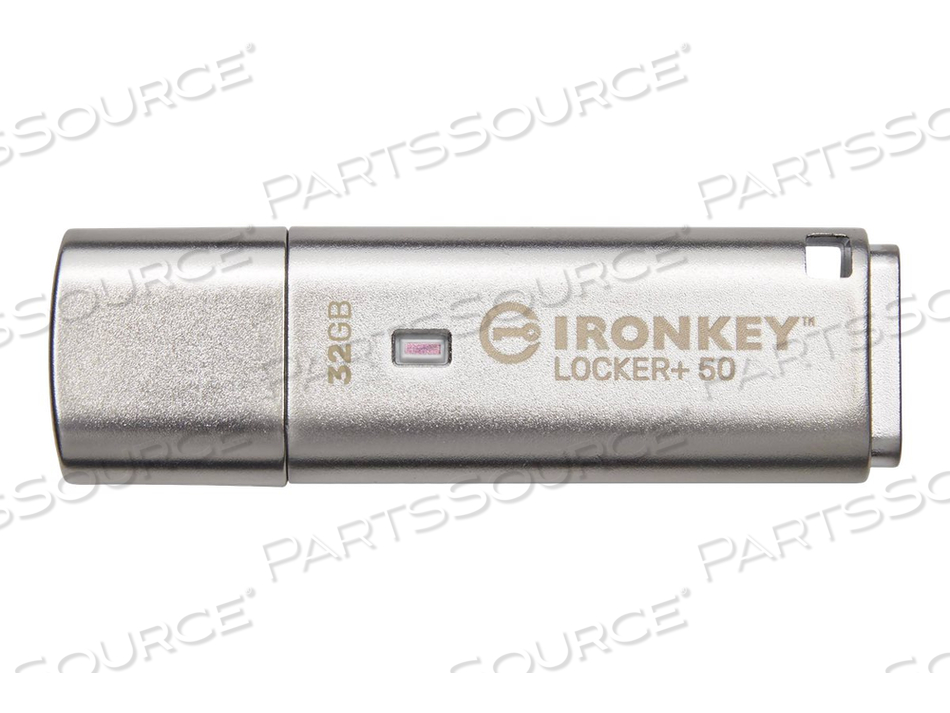 IRONKEY LOCKER+ 50, USB FLASH DRIVE, ENCRYPTED, 32 GB, USB 3.2 GEN 1 by Kingston Technology IRONKEY LOCKER+ 50, USB FLASH DRIVE, ENCRYPTED, 32 GB, USB 3.2 GEN 1 by Kingston Technology