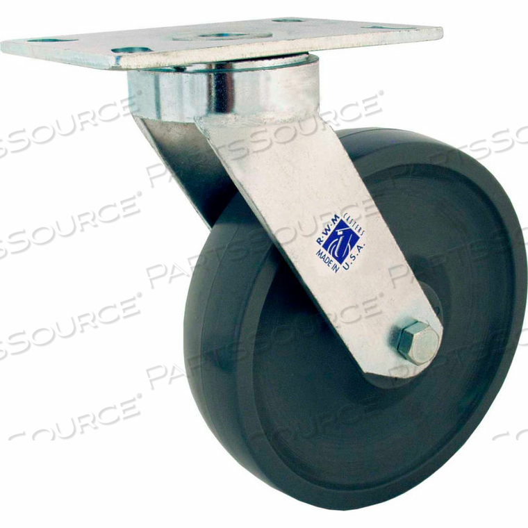 48 SERIES 5" GT WHEEL SWIVEL CASTER WITH OPTIONAL MOUNTING PLATE 