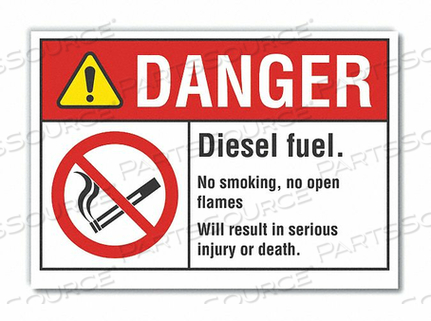 DANGER SIGN 7 W X 5 H 0.001 THICK by Lyle Signs Inc. DANGER SIGN 7 W X 5 H 0.001 THICK by Lyle Signs Inc.